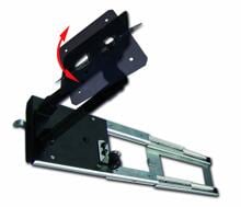 Antarion TV Halter 180° drehbar, linker oder rechter Ausgang, Aluminium