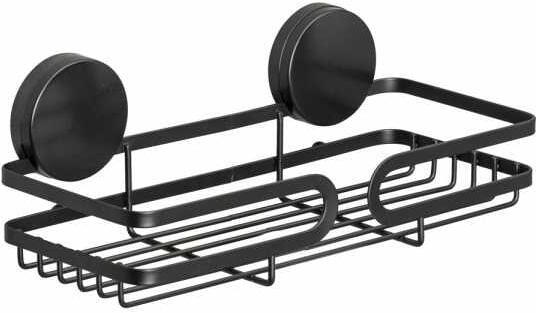 Wenko Static-Loc Plus Pavia Wandablage, schwarz