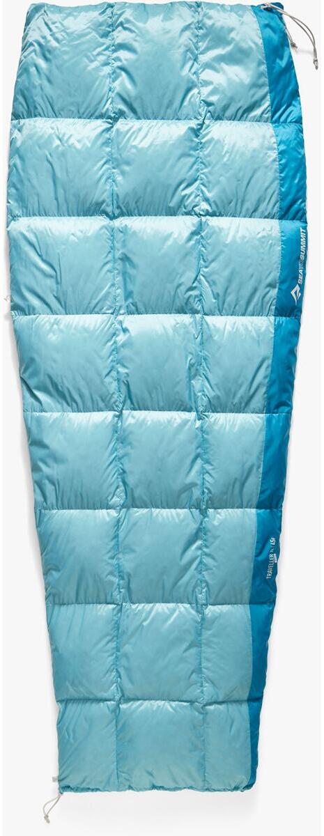 Sea to Summit Traveller Deckenschlafsack, Long, 7C, 198cm, blau