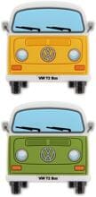 VW Collection VW T2 Bus Softmagnet, 2er-Set, Orange & Grün