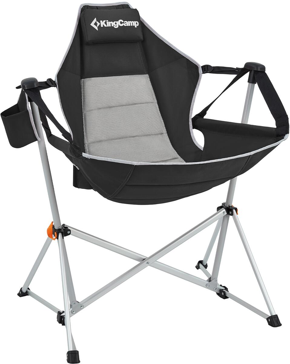 KingCamp Orchid Rocking Chair Schaukelstuhl, schwarz