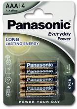 Panasonic Alkaline Batterie, AAA, 1,5V, 4er-Pack