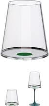 Trebonn SplitGlass Rotweinglas, 2er-Set, 450ml, grün