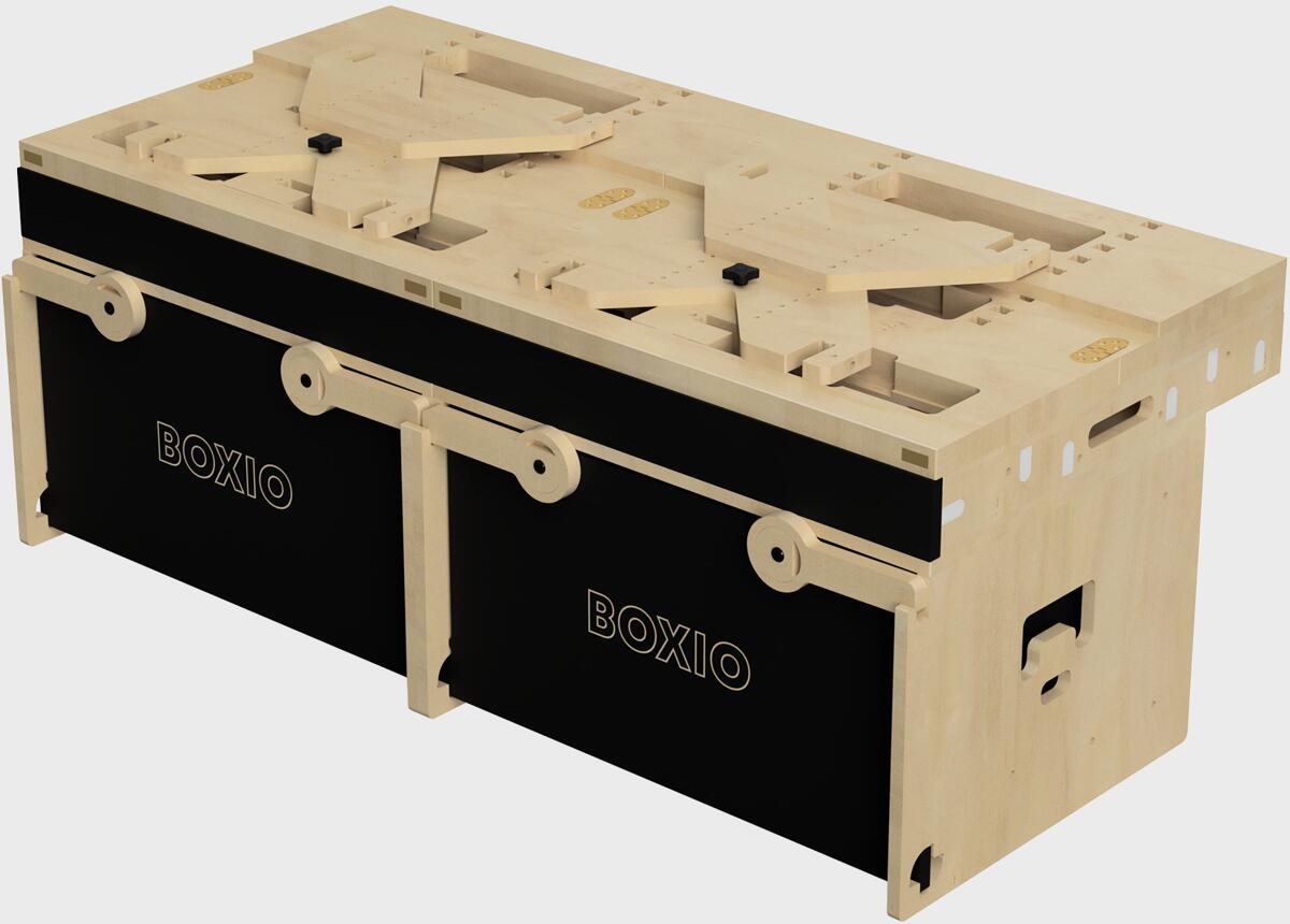 BOXIO RACK Modulare Campingbox inkl. Bett, Gr. XL