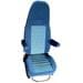 Schonbezug für Aguti-Sitze mit integrierter Kopfstützen - Blau / Grau