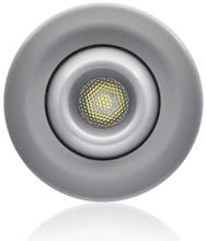 Carbest LED Spot mit Touchschalter, 12V, Ø70mm, ABS, silbermatt