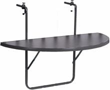 barths Butler Balkonhängetisch, anthrazit, 100x50x8cm