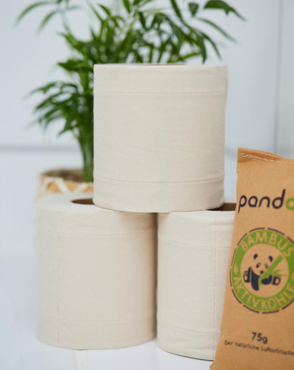 Pandoo Bambus-Toilettenpapier, 8 Rollen bei Camping Wagner Campingzubehr