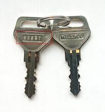 Ersatzschlüssel-Set nach Schlüsselnummer - Milenco Ersatzteil-Nr. 3339 - für Türschloss