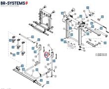 Radplatte Wagon - BR-Systems Ersatzteil Nr. 5101003 - für Bike Lift