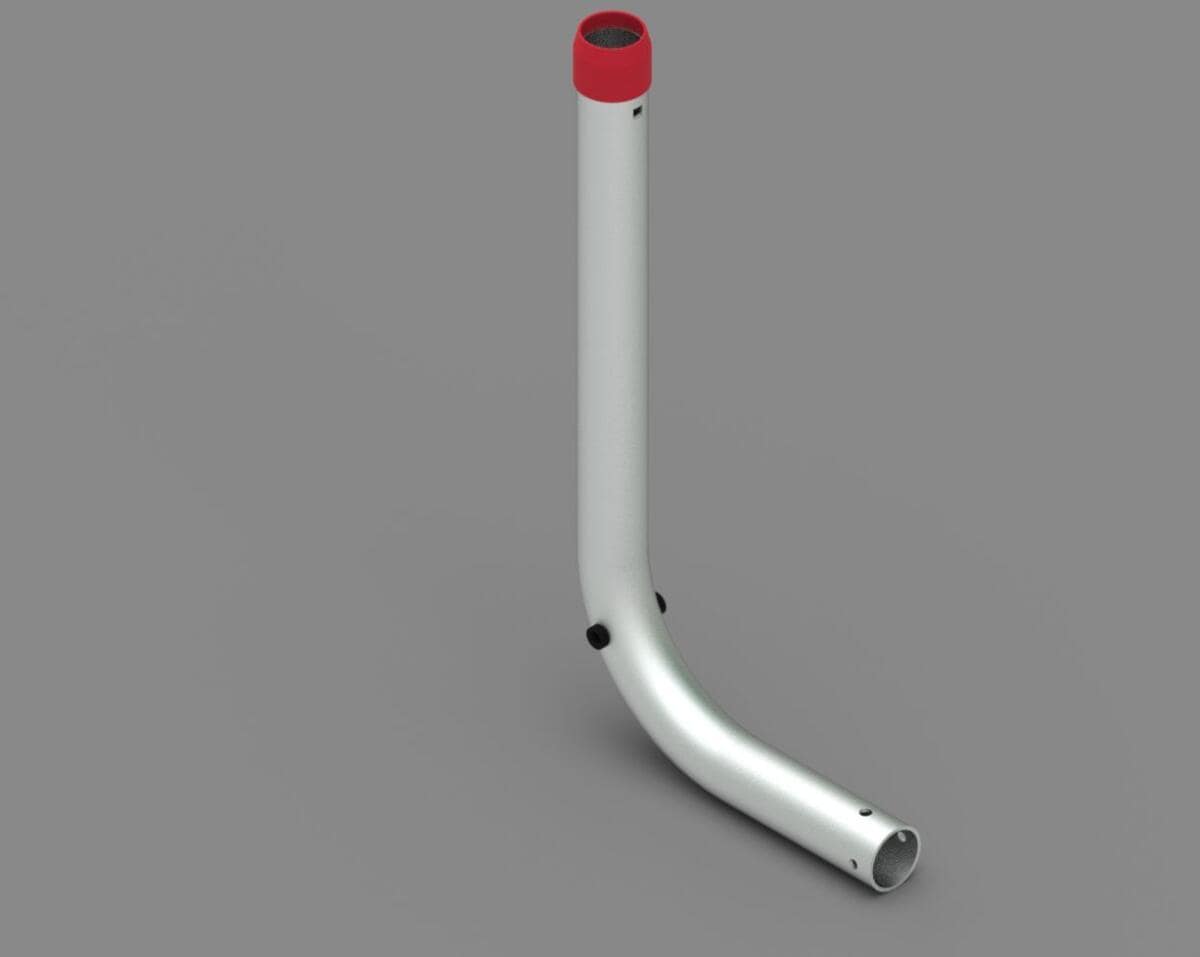 Untere Struktur CB 500-800 rot - Fiamma Ersatzteil Nr. 98656-827 - für Carry-Bike Pro M