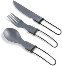 GSI Outdoors Tekk Trio Besteckset, faltbar, 3-teilig, grau