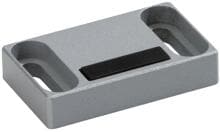 Brugger Magnetbeschlag zum Anschrauben, 50x30x10 mm, grau