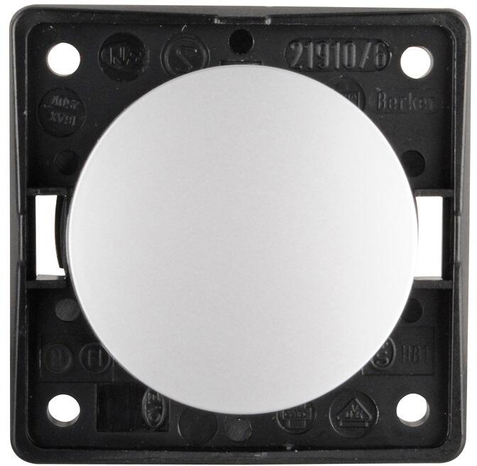 Berker Integro Flow/Pure Wechselschalter, chrom matt, 12/230V