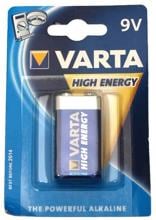 Varta (04922) High Energy 9V Block Batterie