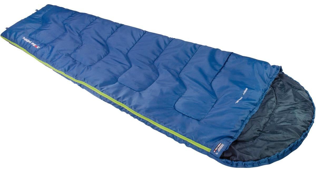 High Peak Easy Travel Mumienschlafsack, 220x80cm, blau-dunkelblau