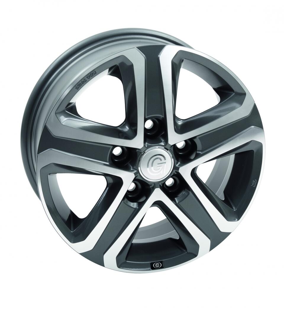 Goldschmitt GSM6 Alufelge, 6,5x16", LK 5x130mm, anthracite polished glossy