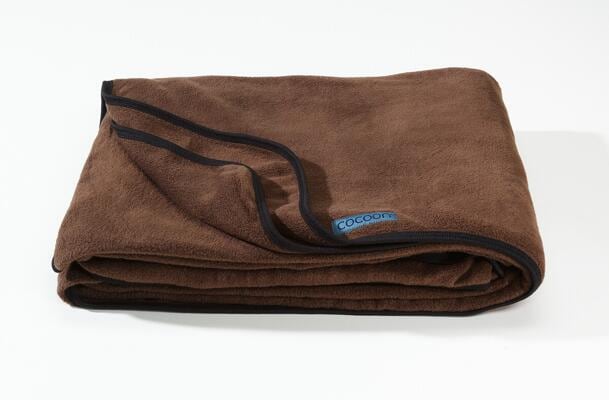 Cocoon Fleecedecke, 200x160cm, braun