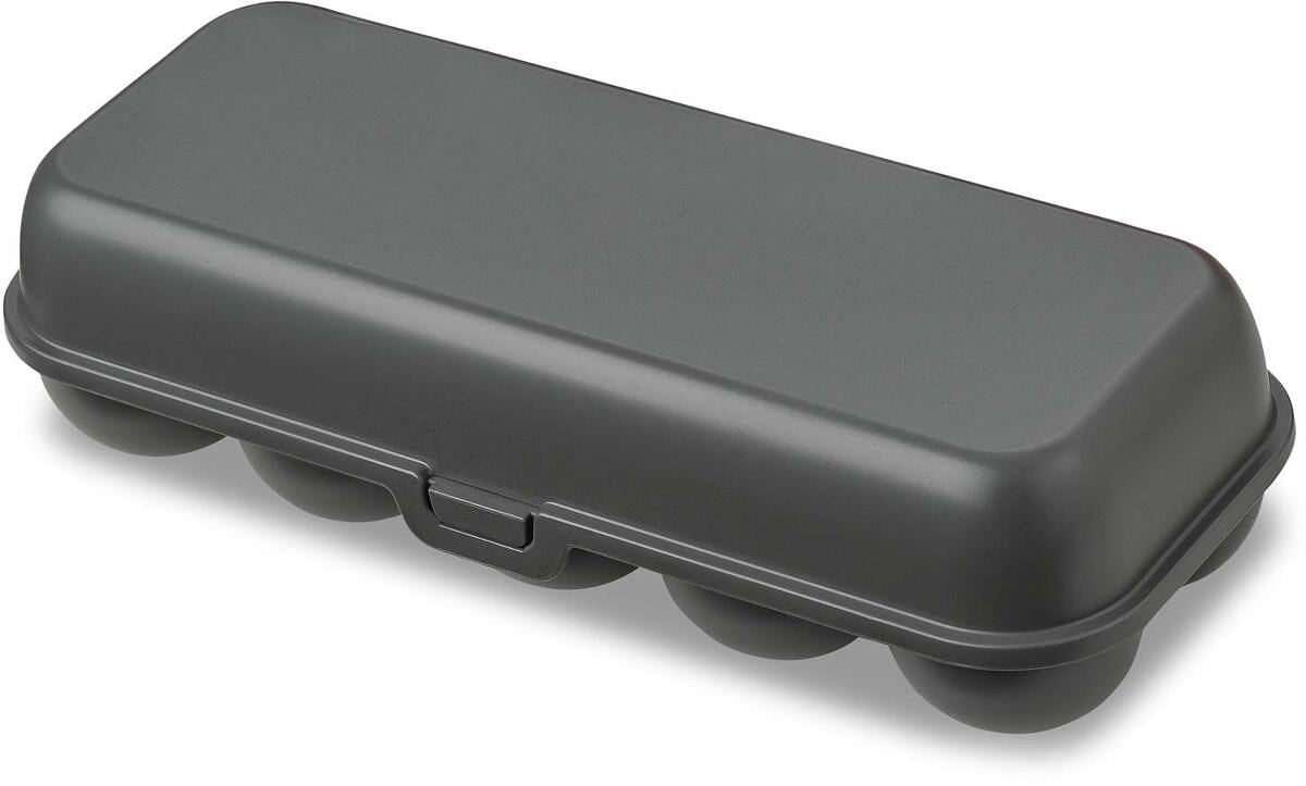 6 eiercontainers | transparante eierlade | keukenaccessoires, draagbare eierorganizer, kan zes eieren bevatten, compacte eierreisdispenser, heldere eierhouder, voor thuis, koelkast, camping, wandelen