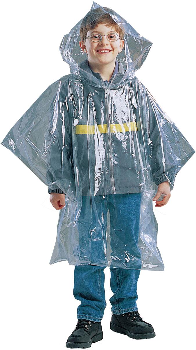 Coghlans Regen-Notfall-Poncho für Kinder, transparent
