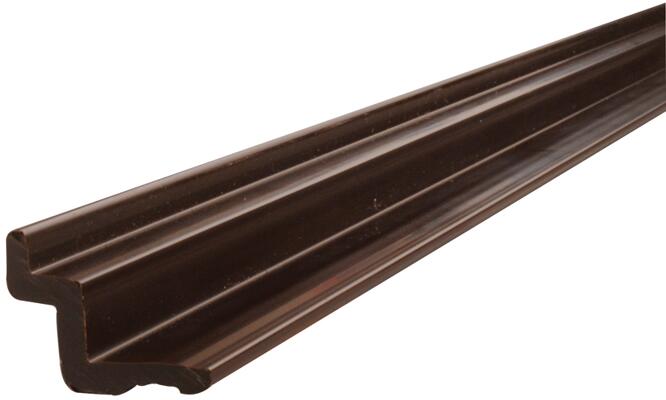 Tisch-Scharnierleiste (Befestigung am Tisch), Kunststoff, 50cm, dunkelbraun