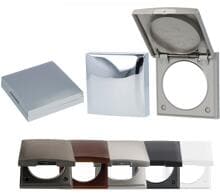 Berker Integro Flow Rahmen, mit Klappdeckel, 1-fach