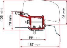 Fiamma F40van Adapter Kit für Renault Trafic L2, ab 2014