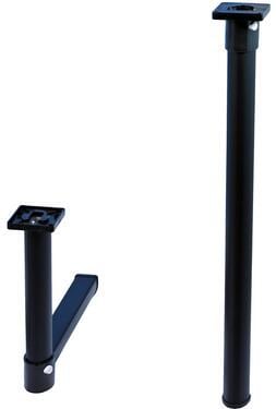 Klapptischfuß, schwarz, abklappbar