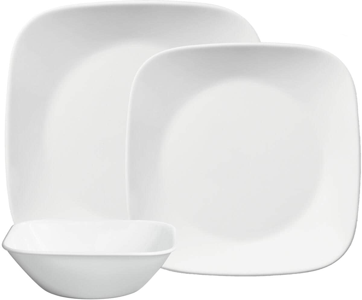 Corelle Pure White Geschirrset, 12-teilig