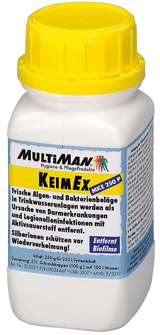 Multiman MultiNox KeimEx 250 P Trinkwasseranlagenreinigung, 250 g Pulver