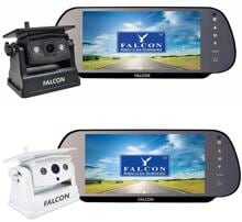 Falcon magnetisches drahtloses Kamerasystem, HD, 7-Zoll-Spiegelmonitor, DVR-Aufzeichnung