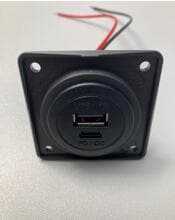Berker Ladesteckdose Integro, 12V, USB A+C mit QC+PD, anthrazit matt