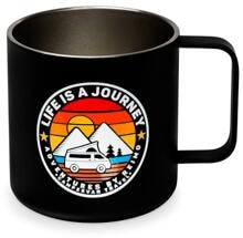 Life is a Journey Edelstahl-Tasse, 350ml, schwarz