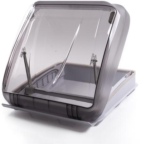 Carbest Dachhaube mit Verdunklungsrollo und Moskitonetz, 40x40cm, mit Zwangsbelüftung, ohne LED