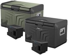 Yolco GCX Kompressor-Kühlbox inkl. SC4B modulare Batterie Aktionsset, 12/24/230V