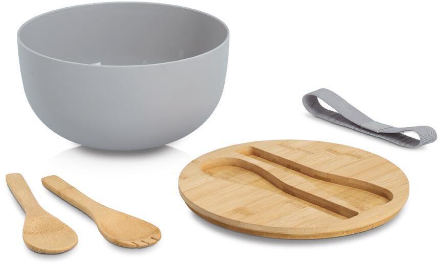 Zeller Salatschssel-Set, 4-teilig, Bambus/Kunststoff bei Camping Wagner  Campingzubehr