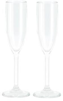 Travellife Feria Glas, Kunststoff, 2er Set, Sektglas