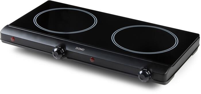 Domo ECO Kochplatte, 2 Kochfelder, Ø18cm, 2500W