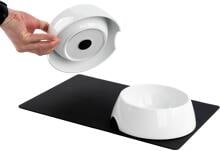 Silwy Magnet-Futternapf, Porzellan, 2er-Set, inkl.Matte