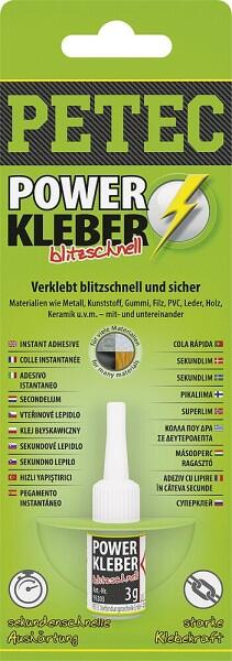 Petec Sekundenkleber Power Kleber, 3g