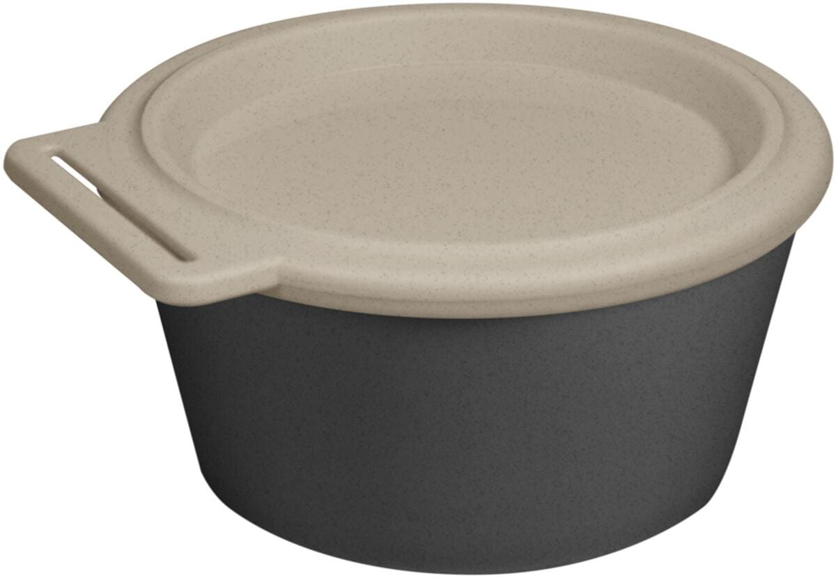 Koziol Move Schale mit Deckel, 250ml, nature ash grey