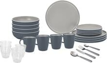Brunner Stonetouch Trilogy Geschirrset, 36-teilig, trilogy grey