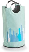 Zeller Flaschensammler m. Griffen, Polyester, mint