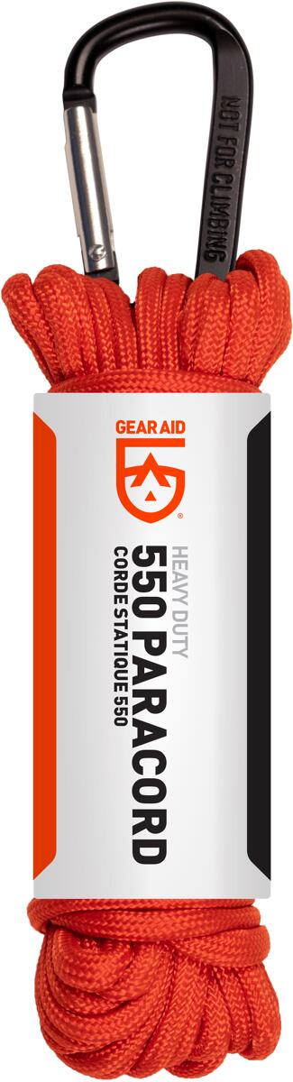 GearAid Paracord 550 9m Grün - Strapazierfähiges Nylonseil Für Camping & Outdoor