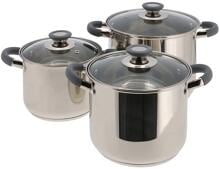 Travellife Tolox Topfset, 6-teilig, silber