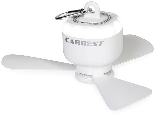Carbest Lene Deckenventilator mit LED-Leuchte, 8.000mAh, weiß