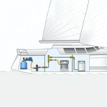 GOK Mitteldruck-Gasschlauch Marine, Gummi, 1/4" x RVS8, 40cm