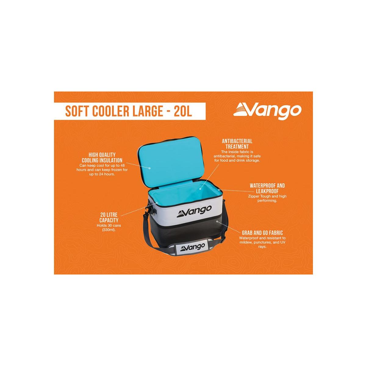 Vango Soft Cooler Large - 20L Kühltasche bei Camping Wagner Campingzubehör