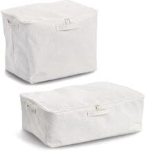 Zeller Aufbewahrungsbox mit Reißverschluss, creme