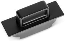 Push Lock Schlöss, Messing, schwarz, matt, 63x20mm